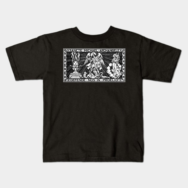 St. Michael the Archangel - Quis ut Deus Kids T-Shirt by DeoGratias